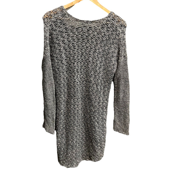 Helmut Lang Gray Alpaca Silk Linen Knit V Neck Long Sleeve Sweater Size S - Picture 2 of 5